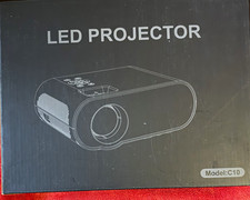 C10 LED Projector 1080p Native 4K Support Wi-Fi Bluetooth Auto Focus Black picture
