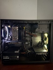Ready to use gaming set up. Custom PC, Monitor, Headset, Mouse and Keyboard.  picture