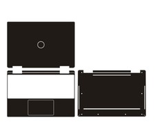 Carbon Vinyl Laptop Sticker Skin Cover for Dell XPS 13 9310 2-in-1 Touch Screen picture