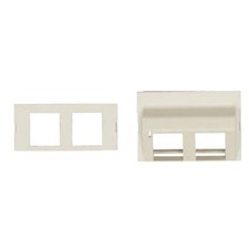 Belden AX102737 MediaFlex KeyConnect Module Insert 2-Port Flush Black Pack Of 10 picture