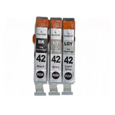 3PACK CLI-42 BK / GY / LGY Ink Cartridges for Canon PIXMA PRO-100 Printer picture