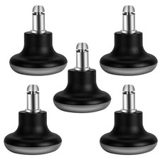Bell Glides Replacement Office Chair Feet Swivel Caster Wheels Black 5pcs uvce picture