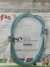 FIS NEW 3-meter LC/PC to LC/PC Duplex OM3 Multimode Fiber Optic Patch Cable picture