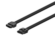 Monoprice 24inch SATA 6Gbps Cable w/Locking Latch - Black picture
