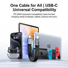 D240W USB 5.0 Type C to Type C Cable 80Gbps ThunderBolt 5 USB-C Data Cord 16K@60 picture