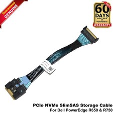 Dell PowerEdge R750 SlimSAS 8i SFF-8654 to SFF-8654 RAID Cable KF65C picture