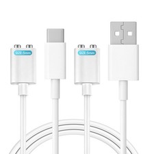 OVECIOPO 2PCS 5MM Magnetic Charging Cables, Rose Charger 5mm, white  picture