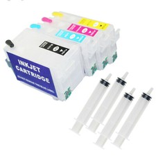 4-Color Refillable Ink Cartridges For Epson WorkForce 7210 7710 7720 Printers US picture