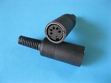 60 pcs Standard DIN Jack 5 Pin Female Connector with Plastic Handle New picture