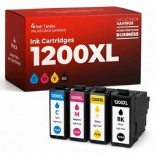 1200XL Compatible Ink Cartridges 4-Pack High Yield CMYK Canon MB2020 picture