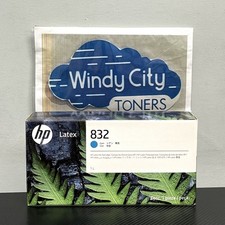HP 832 4UV76A 1 Liter Cyan Latex Ink Cartridge Exp Sep 2026 OEM Sealed New picture