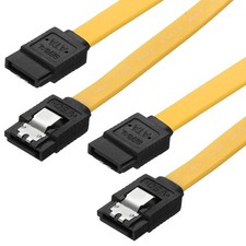 100cm SATA 3.0 Cable, 2 Pack Right Angle High Speed Data Cable, Yellow picture