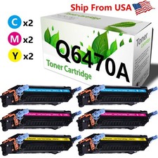 6PK Toner Cartridge replace for HP Q6471A-3A COLOR 3600 3600N Printer picture