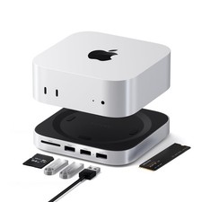 Satechi Mac mini M4 Hub & Stand with NVMe SSD Enclosure, Silver picture
