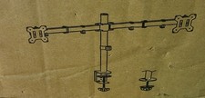 Vivo Stand-V032 Dual Monitor Desk Mount Stand Adjustable Black picture