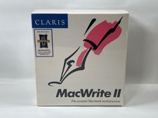Claris MacWrite II Vintage Apple Macintosh Software (1989) New + Factory Sealed picture