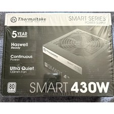 Thermaltake Smart Series 430W Power Supply 80 Plus Ultra Quiet Haswell Ready NEW picture