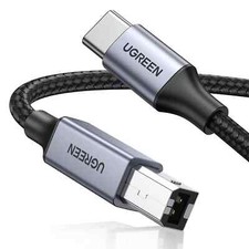 UGREEN USB B to USB C 6 FT Printer Cable, Nylon USB B to C Cord for Macbook Pro/ picture