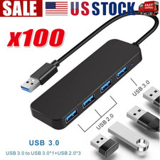 4 Port USB 3.0 Hub Splitter Multi Adapter 5Gbps High Speed PC Desktop Laptop LOT picture