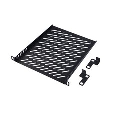 10 inch 0.5U Rack Shelf, 10.23inch Depth, 0.5U Server Rack Shelf Vented Rack ... picture