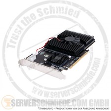DeLOCK ASM2824 PCIe x16 Server Bifurcation Controller 4x NVMe M.2 Key M 2242 - 2 picture