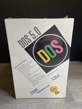 Microsoft MS DOS 5.0 IBM 3.5 inch Diskettes IBM and Compatibles NEW SEALED picture