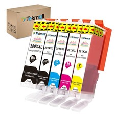 Tekmall PGI-280XL CLI-281XL Compatible Ink Cartridges XL, Multicolor picture