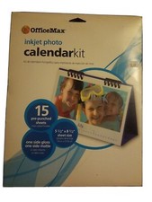 OfficeMax Om04876 Inkjet Photo Calendar Kit 5 1/2