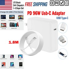 96W 87W Type C USB-C Adapter Charger For MacBook Pro/Air 16''15''13''2016-2021 picture