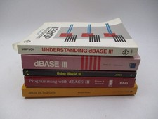 Lot 5 dBASE III Programming Instructional Books Software Manuals picture