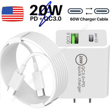 20W USB C Fast Charger PD Type C To Type C Cable Power Adapter For iPad Pro/Air picture