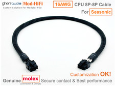⚡️16AWG CPU 8P Cable for Seasonic PRIME Gold Series GX850 GX1000-📏70cm/27 inch picture