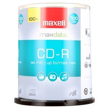Maxell's CD-R 100PK Spindle 48x 700MB Recordable Blank Media FREESHIPS  picture