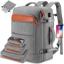 Travel Backpack 42L Carry On Luggage Flight Approved For Women Men Grey picture