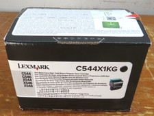 genuine Lexmark C544X1KG Return Program High-Yield Black Toner Cartridge picture