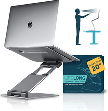 Aluminum Adjustable Laptop Stand, Extra Tall 20