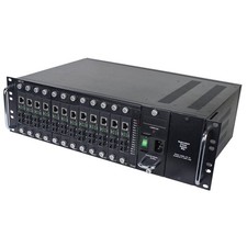 Tripp Lite N785CH12 12-Slot Media Converter Chassis Rack Mount Black picture