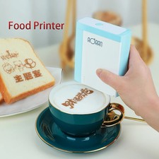 Mini inkjet printer with edible ink suitable for coffee, bread, cake patterns picture