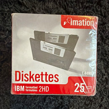 Imation Diskettes 3.5in 2HD IBM Formatted 1.44MB Floppy Disks 25 Pack picture