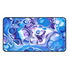 Blue Purple Liquid Marble Desk Mat Abstract Gamer Mouse Pad picture