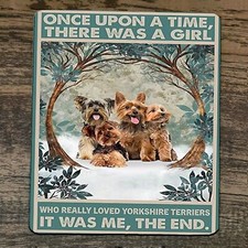 Mouse Pad Once Upon a Time There was a Girl who Loved Yorkshire Terriers Dogs picture