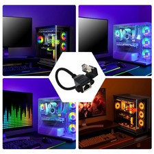 RJ45 Ethernet Extension Cable with Space Saving Left/Right/Up/Down 90Degree Cord picture