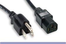 Ac Power Cord Replacement Cable for Plasma Tvs & Computers 5FT NEMA IEC picture