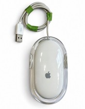Vintage Apple Pro Mouse M5769 Wired USB Optical Clear White Y2K Mac picture