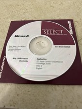 Vintage Microsoft SELECT CD-ROM - May 1999 Release Burgundy picture