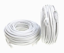 CAT6 Ethernet Patch Cord RJ45 LAN Network Cable White 25FT-200FT Multi-Pack LOT picture