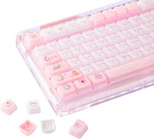 Cute Cat Keycaps Set, Mao Profile, PBT/PC Keycap for MX Switches Mechanical Keyb picture