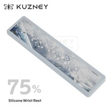 KeysMe 75% Mechanical Keyboard Silicone Wrist Rest 3D Visual Effect Palm Pad picture