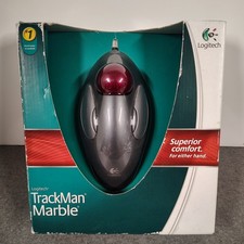 Logitech Trackman Marble Trackball USB Mouse T-BC21 810-000767  picture