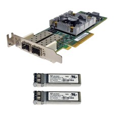 QLogic QLE2672 Dual Port 16G PCIe x8 FC Server Adapter HD8310405-58C +GBICs LP picture